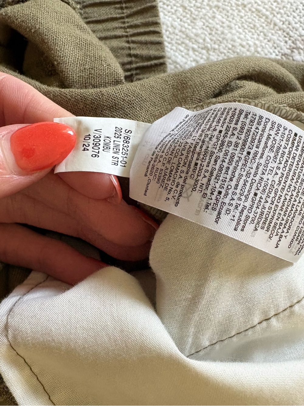 Old Navy High Rise Straight Linen Pant - Picture 6 of 9